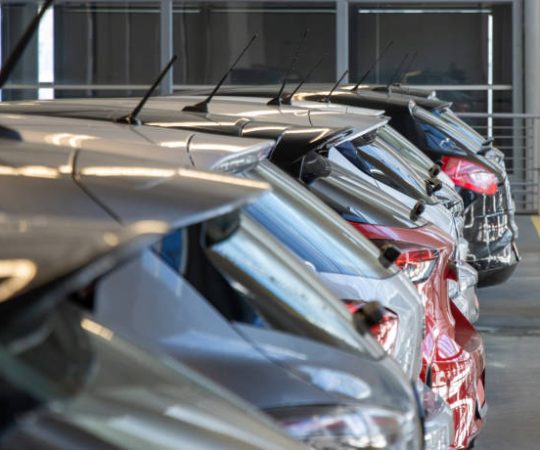 Used cars sales shop garage